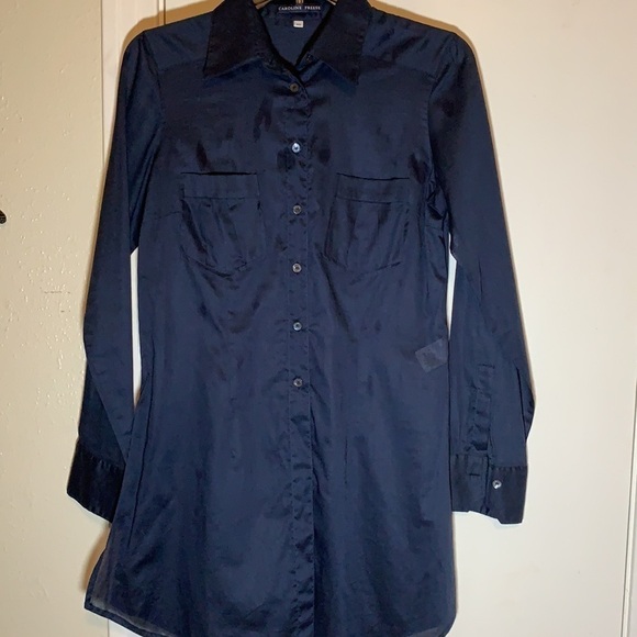 Caroline Freese Italian Cotton Tunic Dress, 40/4 - Picture 3 of 9